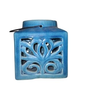 Blue Ceramic Lantern